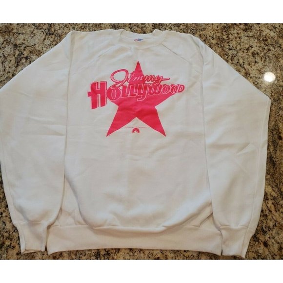 Hanes Other - Vintage Jimmy Hollywood Blockbuster Video Crewneck Sweater White Size L Hanes